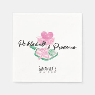 Guardanapo De Papel Picles e Prosecco Chá de Noiva Retrô para Casais