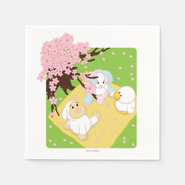 Guardanapo De Papel Picnic de Celebração de primavera (Frente)