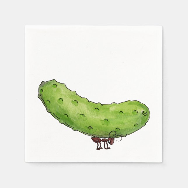 Guardanapo De Papel Picnic Pickle (Frente)