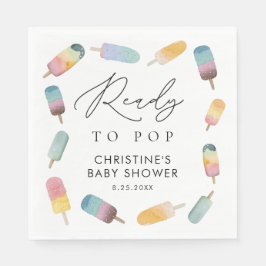 Guardanapo De Papel Picolé de aquarela pronto para Chá de fraldas