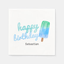 Picolé Personalizado Aniversário Menino