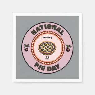 Guardanapo De Papel Pie de Cereja para o Dia Nacional da Pizza