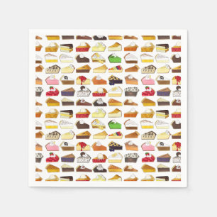 Guardanapo De Papel Pie Social Pi Day Slices Assar Venda Comida Desser