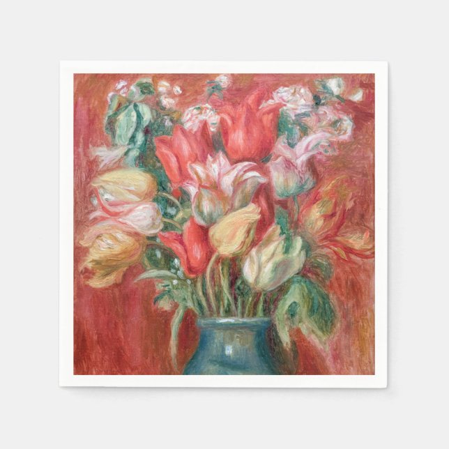 Guardanapo De Papel Pierre-Auguste Renoir - Buquê Tulip (Frente)