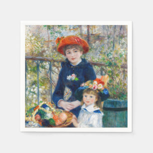 Guardanapo De Papel Pierre-Auguste Renoir - Duas irmãs no Terraço