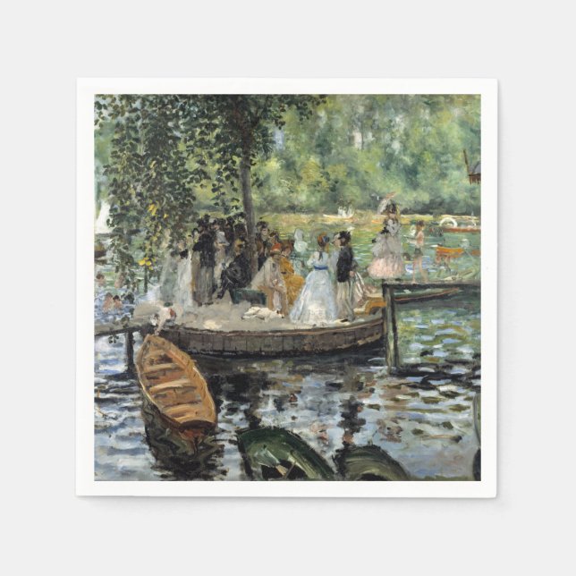 Guardanapo De Papel Pierre-Auguste Renoir - La Grenouillere (Frente)