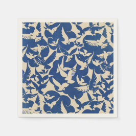 Guardanapo De Papel Pigeons in white and blue Rijksmuseum Amsterdam