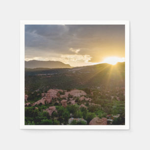 Guardanapo De Papel Pikes Pico Papel de Hazard Sunset Napkin
