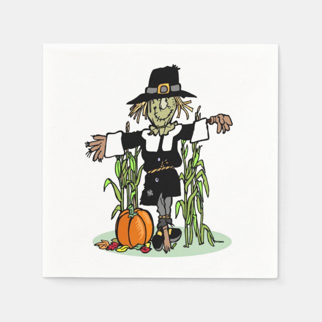 Guardanapo De Papel Pilgrim Scarecrow (Frente)
