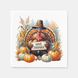 Guardanapo De Papel Pilgrim Spirit & Pumpkin Joy