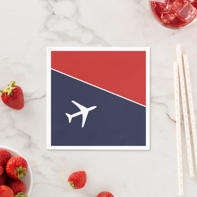 Guardanapo De Papel Piloto de avião de avião de avião branco Funky (Insitu)