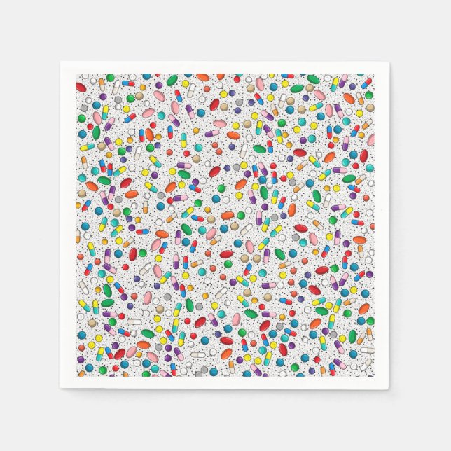 Guardanapo De Papel Pílula de Farmacologia Médica Nápoles (Frente)