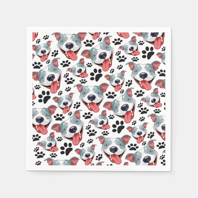 Guardanapo De Papel Pimenta-Pimenta-Pimenta-Americana Pet Puppy Dog (Frente)