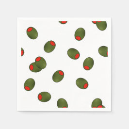 Guardanapo De Papel Pimento Olives Paper Napkins