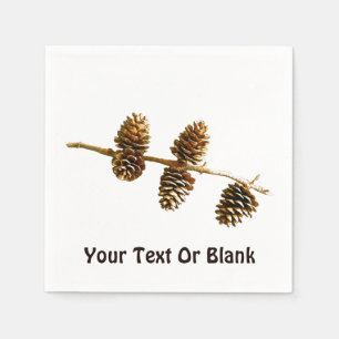 Guardanapo De Papel Pine Cones