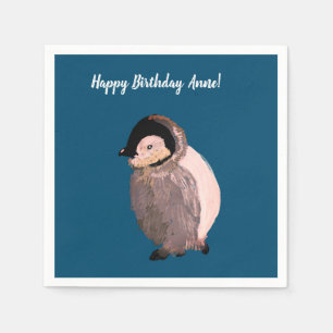 Guardanapo De Papel Pinguim bebê bonito