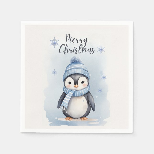 Guardanapo De Papel "Pinguim Bonito" (Frente)