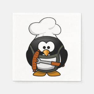 Guardanapo De Papel Pinguim-Cartoon 001