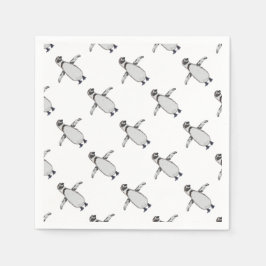 Guardanapo De Papel Pinguim de desenho animado