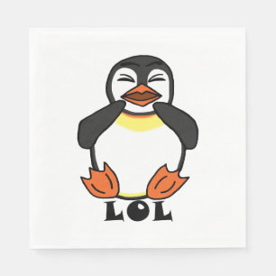 Guardanapo De Papel Pinguim Rindo LOL