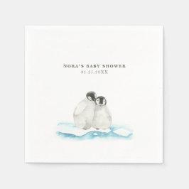 Guardanapo De Papel Pinguins Cujos Pinguins de inverno Ártico