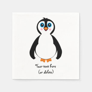 Guardanapo De Papel Pinguins de papel coquetel