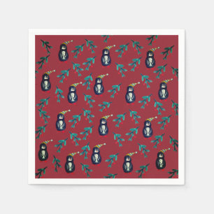 Guardanapo De Papel Pinguins Natal