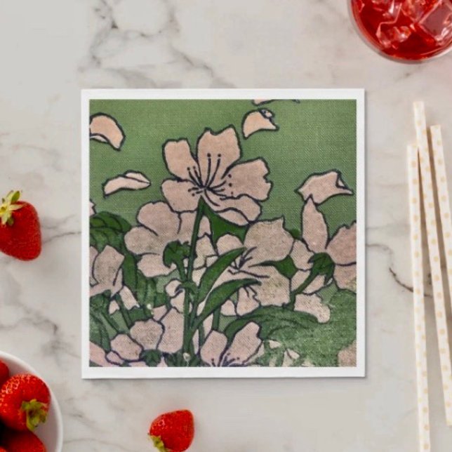 Guardanapo de papel Pink Blossom Cascade (Napkins - coined or standard napkin sold in quantities of 50. 
)