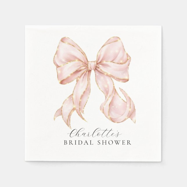 Guardanapo De Papel Pink Bow  (Frente)