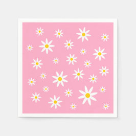 Guardanapo De Papel Pink Daisy Paper Napkins