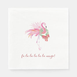 Guardanapo De Papel Pink Flamingo Tropical Natal