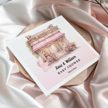 Pink Floral French Café Baby Girl