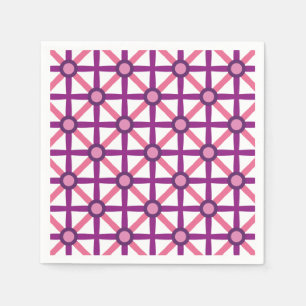 Guardanapo De Papel Pink Funky e Padrão Roxo