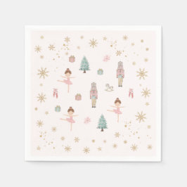 Guardanapo De Papel Pink Nutcracker Ballet Birthday Paper Napkins