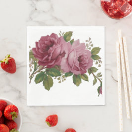 Guardanapo de papel Pink Rose Elegance 