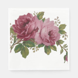 Guardanapo De Papel Pink Rose Elegance Paper Napkin