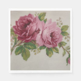 Guardanapo De Papel Pink Rose Elegance Paper Napkin
