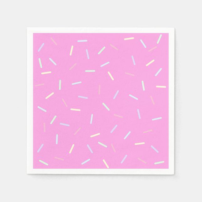 Guardanapo De Papel Pink Sprinkles Print Paper Bowl (Frente)