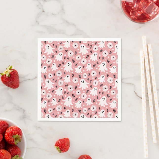Guardanapo De Papel Pink Wavy Halloween (Insitu)