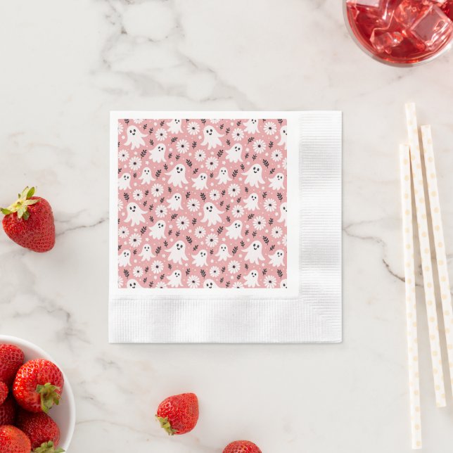 Guardanapo De Papel Pink Wavy Halloween (Insitu)
