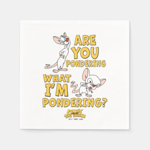 Guardanapo De Papel Pinky e o Cérebro Você Está Ponderando?