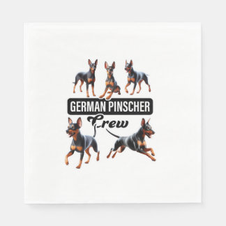 Guardanapo De Papel Pinscher Crew Alemão