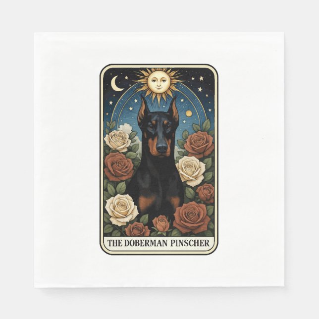Guardanapo De Papel Pinscher Dobermann (Frente)