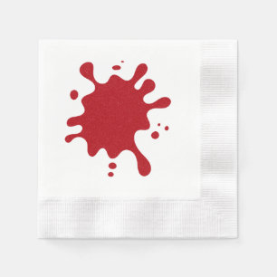 Guardanapo De Papel Pinta Vermelha Tomate Splatter Cocktail Napkin (Pe