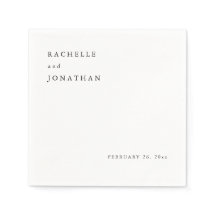 Pintinho Black White Simple Wedkins