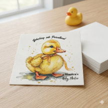 Pintinho de Aquarela Splash Neutro em Gênero 