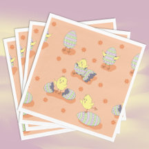 Pintinhos de Páscoa Engraçados Papel Nápoles