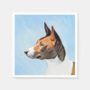 Guardanapo De Papel Pintura Basenji - Arte Original Custa