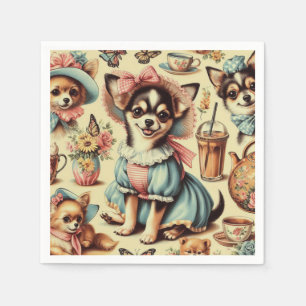 Guardanapo De Papel Pintura de Chihuahua Puppy