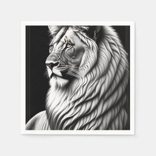 Guardanapo De Papel Pintura de desenho de leão